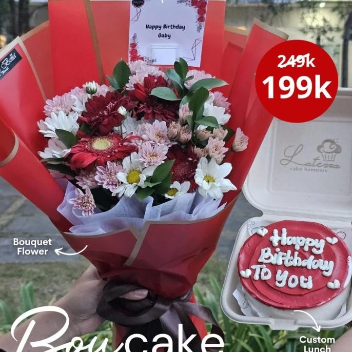 

Buket dan Cake Valentine (Boucake) / buket valentine / Valentine cake Terlaris