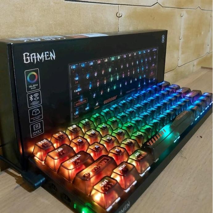 MINI KEYBOARD MECHANICAL WIRELESS BLUETOOTH GAMEN TITAN EVO 1904T
