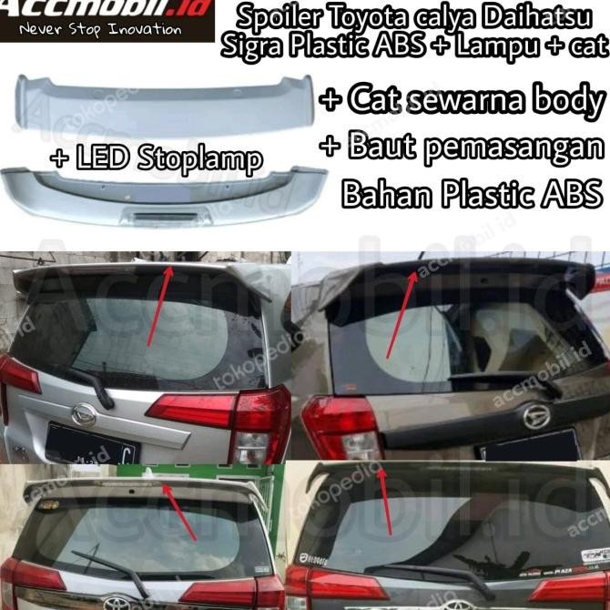 Spoiler Toyota Calya Daihatsu Sigra