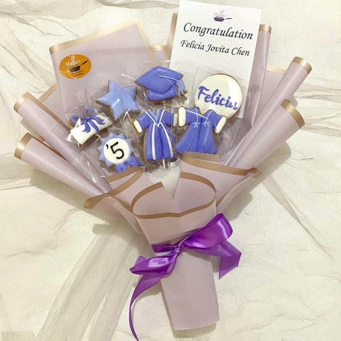 

cookies hias bouquet buket icing kukis cake bunga graduation Terlaris