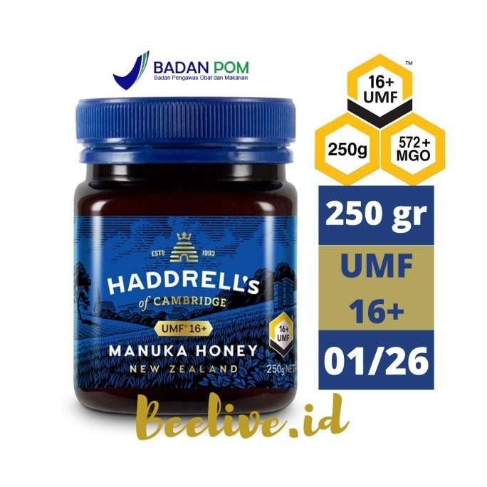 

Madu Haddrells Manuka Honey UMF 16+ MGO 573+ 250gr (UMF 15+ UP) PRA