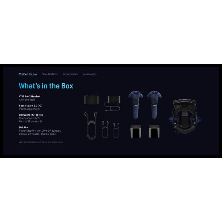 Terlaris Htc Vive Pro 2 ~= 5K Vr Headset System =~ Good Quality