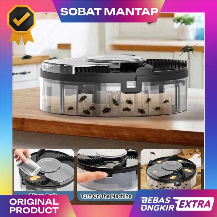 Rechargeable Perangkap Lalat Otomatis Jebakan Electric Fly Killer Lalat Elektrik Jebakan Menangkap L