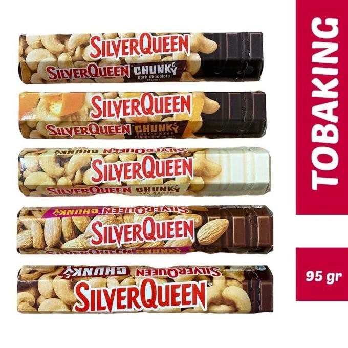 

(Good) Silverqueen Chunky Bar 95 gr Silver Queen Dark White Cokelat Almond
