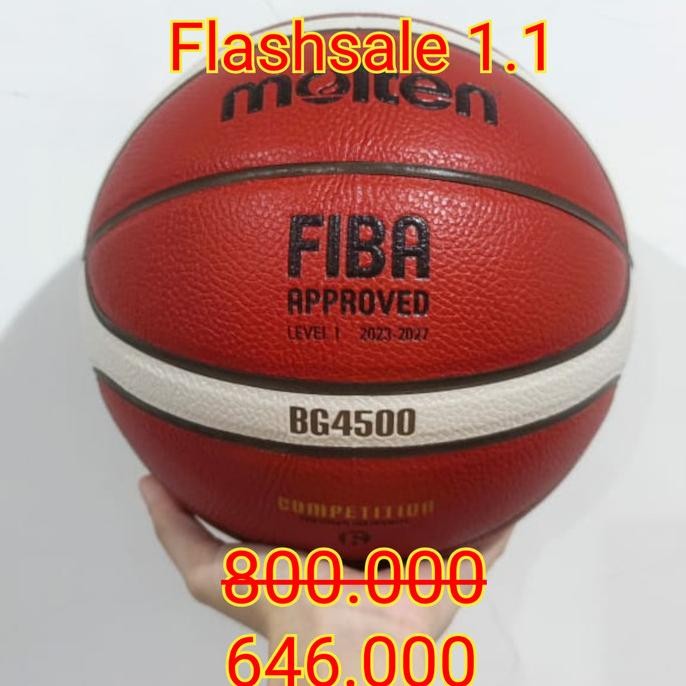Bola Basket Molten Bg4500 Original - Molten B7G4500 B6G4500 Size 7 6 Co