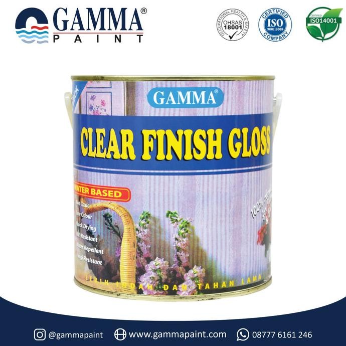 CLEAR FINISH GLOSS - Cat Proteksi & Coating Tembok Clear WB 2.5L