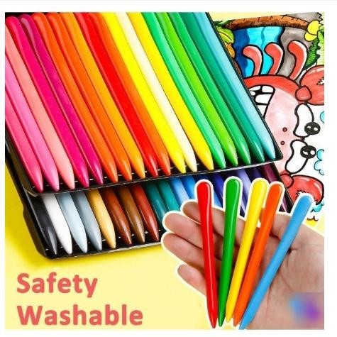 

iQ45 Crayon Mewarnai / Crayon Anti Air Anti Kotor Tangan / Crayon Pensil Warna Murah