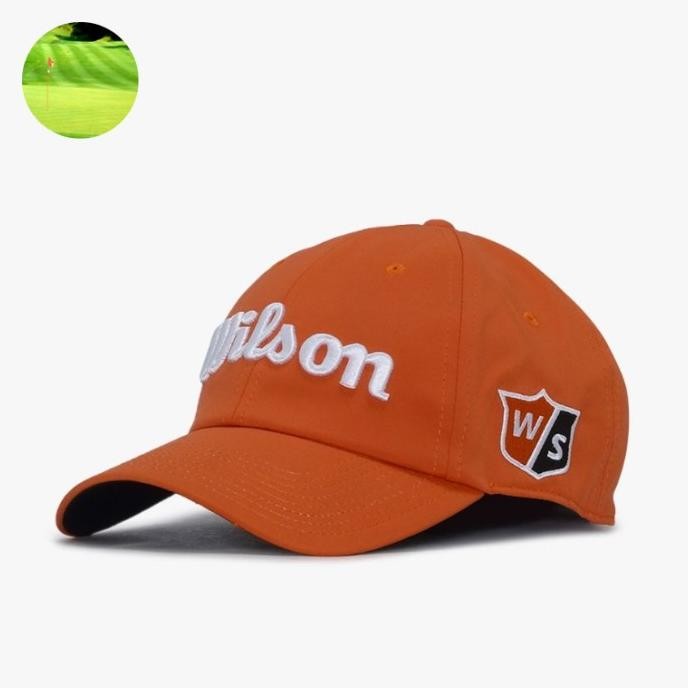 Topi Golf Wilson Pro Tour Orange New Original Co