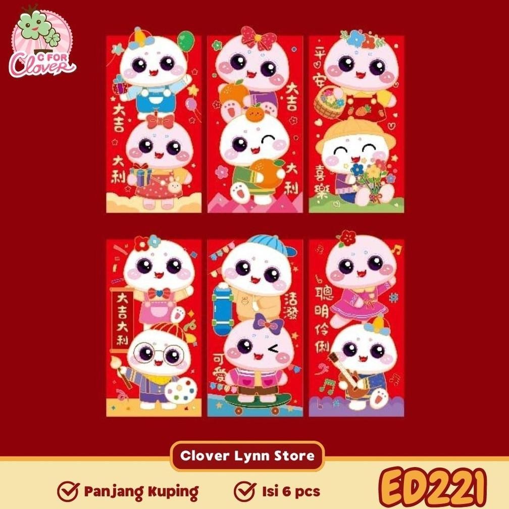 

Bisa COD ANGPAO 3D PANJANG IMLEK TAHUN ULAR ISI 6 PCS chinese new year snake year 2025 Terlaris