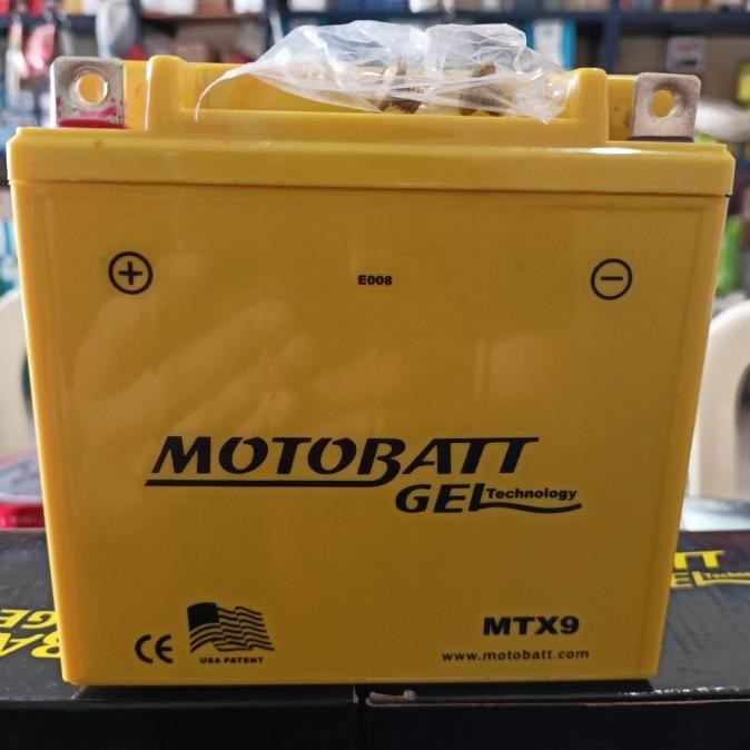NEW Aki Vespa/ Motobatt MTX9 / 12V9AH/ Aki Bajaj Thunder Apache/ 12N10-3B