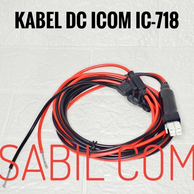 KABEL DC POWER RADIO RIG ICOM IC718 KABEL POWER RIG ICOM 718 4 PIN 2004T