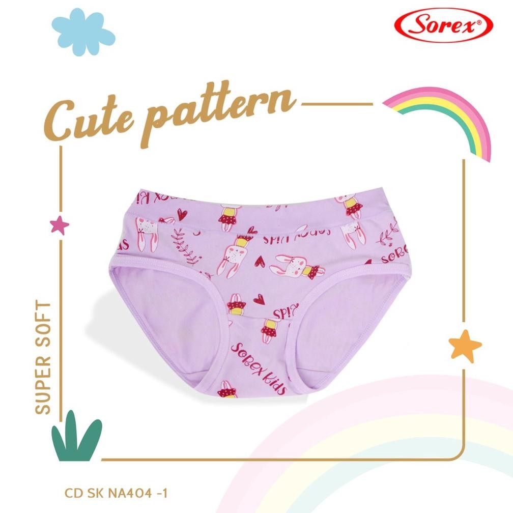[ 3 Pcs ] Cd Sorex 404 ( 2-7 Tahun ) Celana Dalam Anak Perempuan Cewe M-Xl Motif Full Print Terbaru 