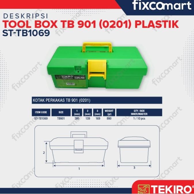 Promo Tekiro Tool Box 0201 Plastik / Tool Box Plastik