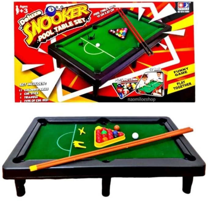 {{{{}}] mainan deluxe snooker pool table set billiard bilyard