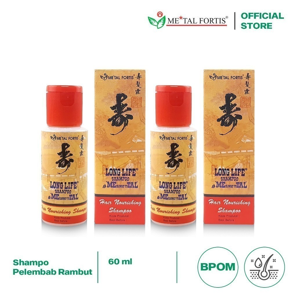 METAL FORTIS Combo 2 Shampoo Metal 60 ML Hair Nourishing Pembersih Rambut CMB02