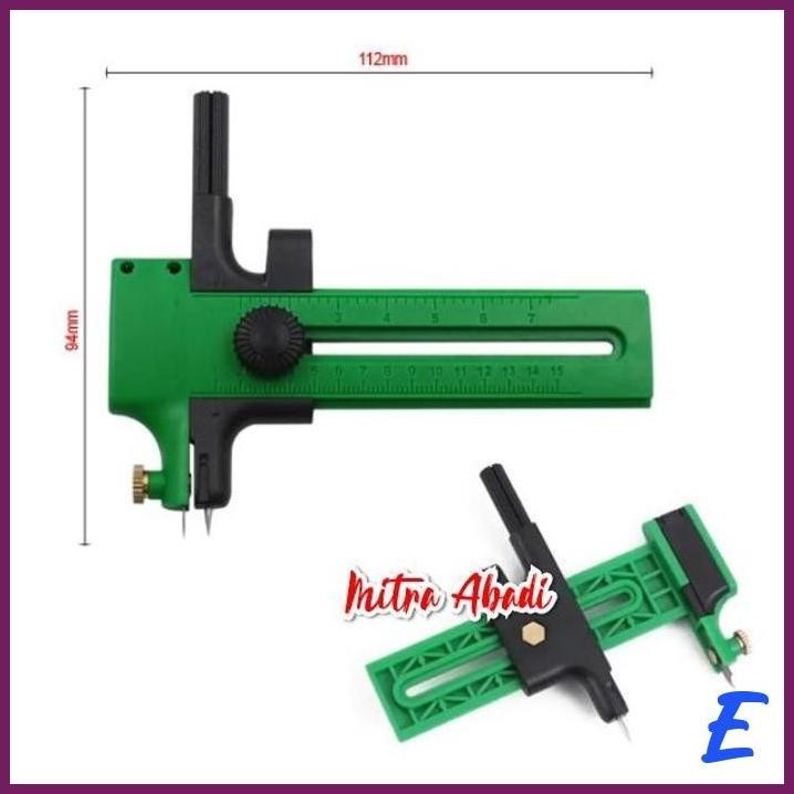 

| MTA | ALAT POTONG LINGKARAN BULAT KERTAS KOMPAS CIRCULAR ROTARY CUTTER PAPER