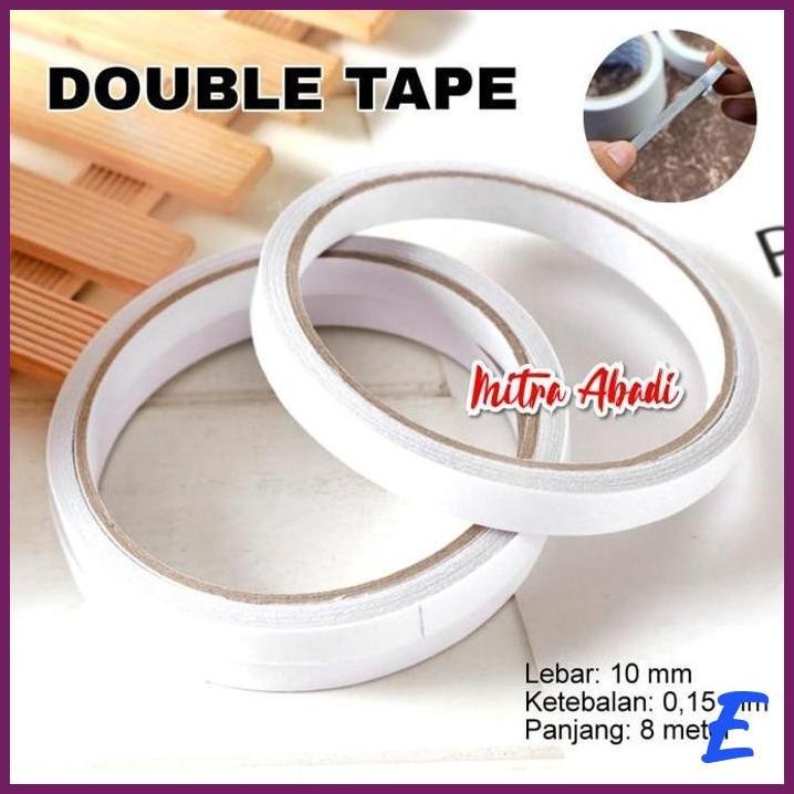 

| MTA | DOUBLE TAPE UKURAN 10 MM / PEREKAT DUA SISI TRANSPARAN
