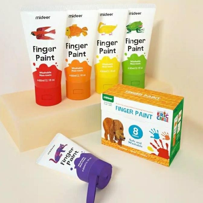 

Termantab] washable non toxic finger paint - painting cat isi 8