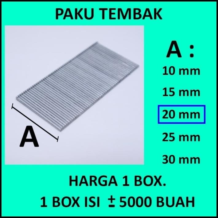 

F20 - Isi Paku Tembak Angin / Staples Gun Type Paku I