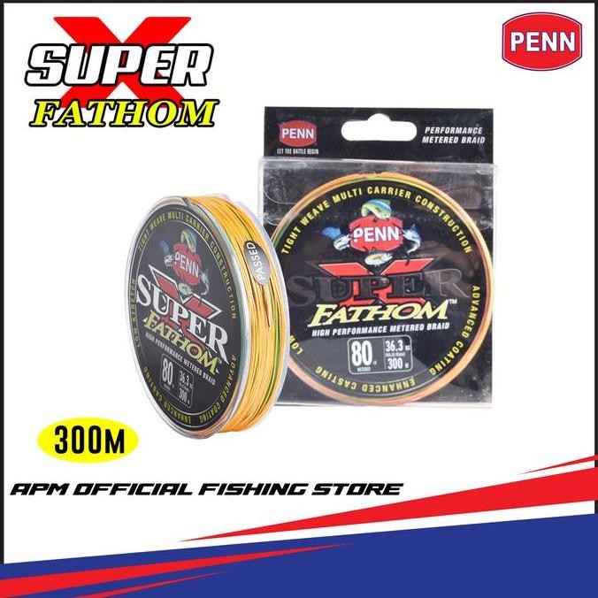 Murah Senar Pe Penn Super X Fathom Multi Color 300M