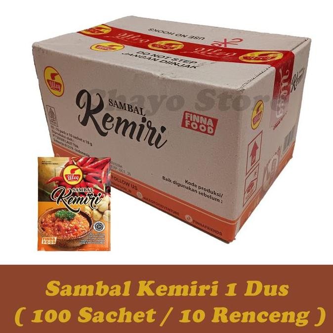 

Finna Sambal Terasi Uleg Sachet 10 Renceng ( 1 Dus / 100 Sachet ) Sambal Uleg Bawang Rendang Terasi Kemiri Pedas Finna Food murah