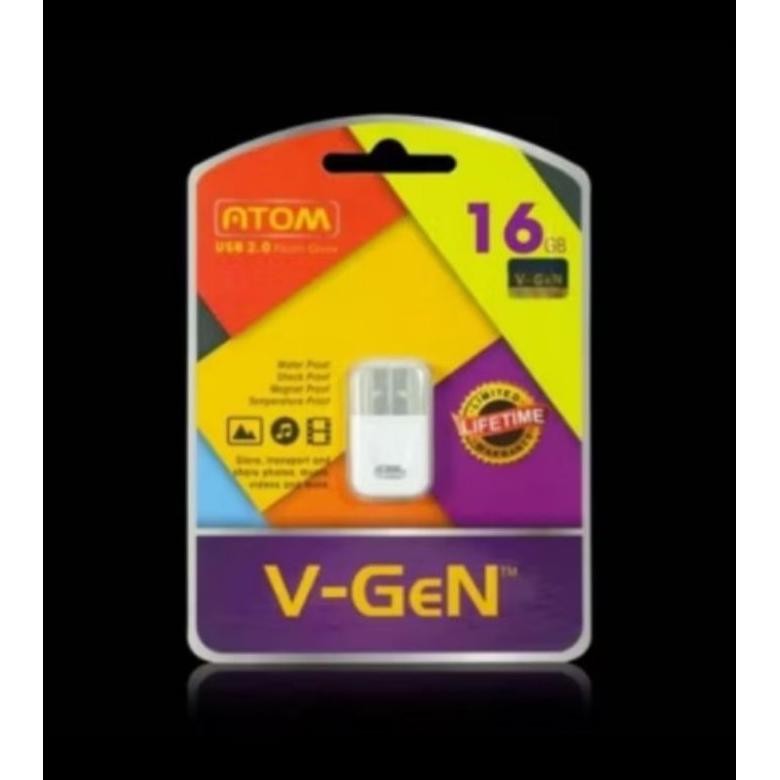 Usb Flashdisk Atom 8Gb 16Gb 32Gb 64Gb Flashdisk Atom Waterproof Original V-Gen