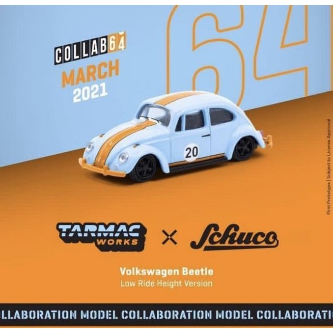 Paket Diecast Volkswagen Beetle Gulf