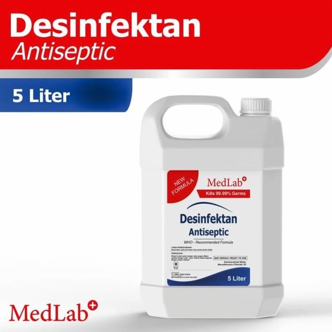 DESINFEKTAN Disinfectan Disinfectant MEDLAB 5 Liter 5 Ltr antiseptic murah