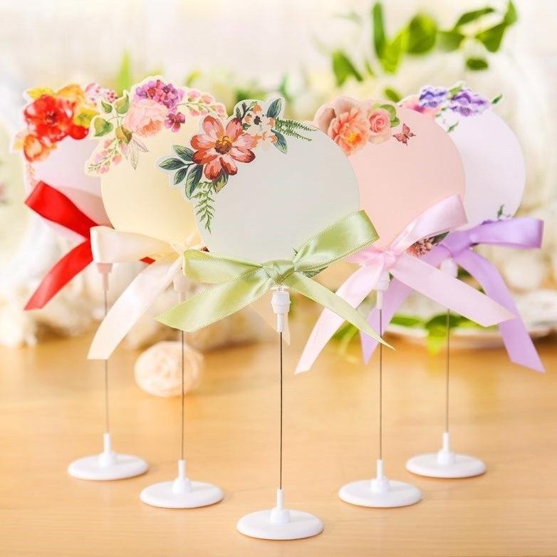 

er-79 10pcs Tiang Nomor Meja Foldable Table Number Holder Menu Stand Photo Clip Tatakan Holder Foto Price Tag Hemat
