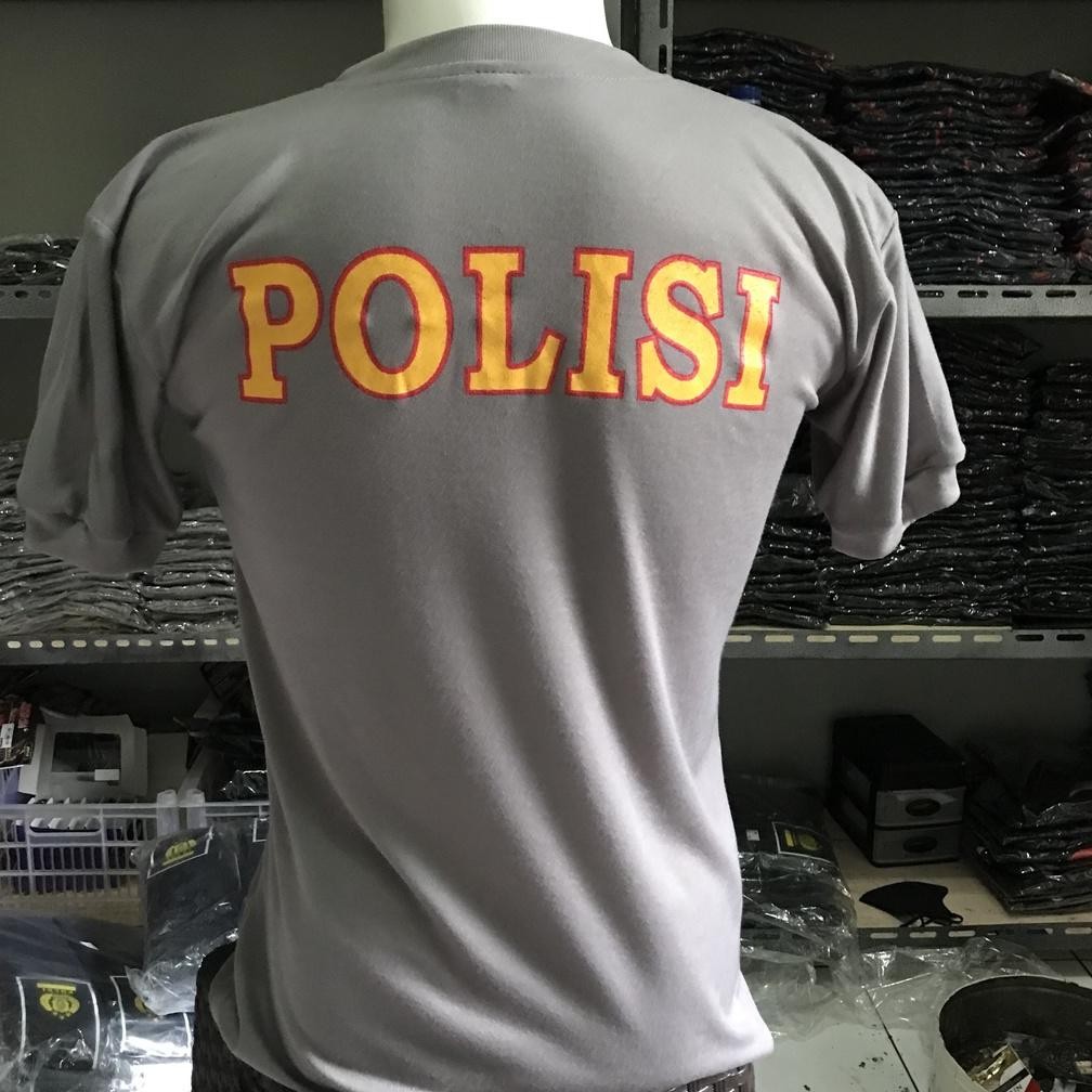 jk-54 Kaos Dalaman Polisi Polri Coklat Kaos Dinas Polisi Kaos Polisi Daleman Coklat - KAOS PENDEK PO