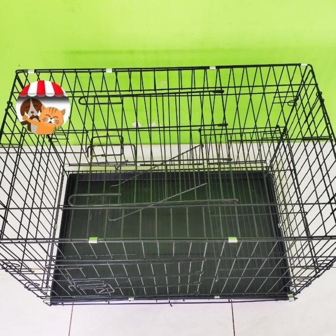 Kandang Kucing Kelinci 2 Tingkat 2 Pintu Tanpa Roda murah