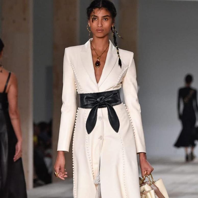 ht-12 Ikat Pinggang Lebar Wanita Sabuk Lebar Belt Fashion Ikat Pinggang Wanita Fashion Lebar - PU Ku