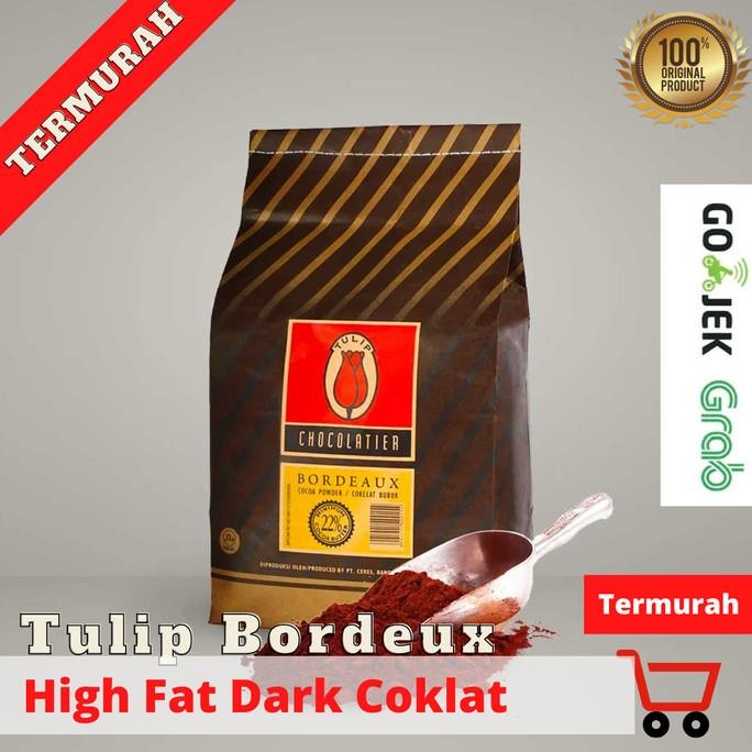 

COKELAT BUBUK TULIP BORDEAUX PURE DARK COKLAT TULIP 500 G |1 KG