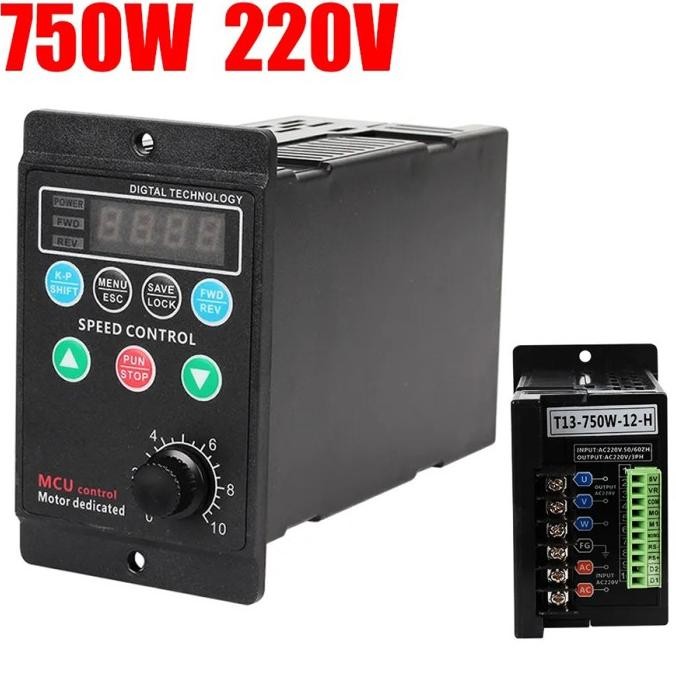 Motor Driver Frequency Converter Vfd Input 1 Phase Output 3 Phase 220V New Stok