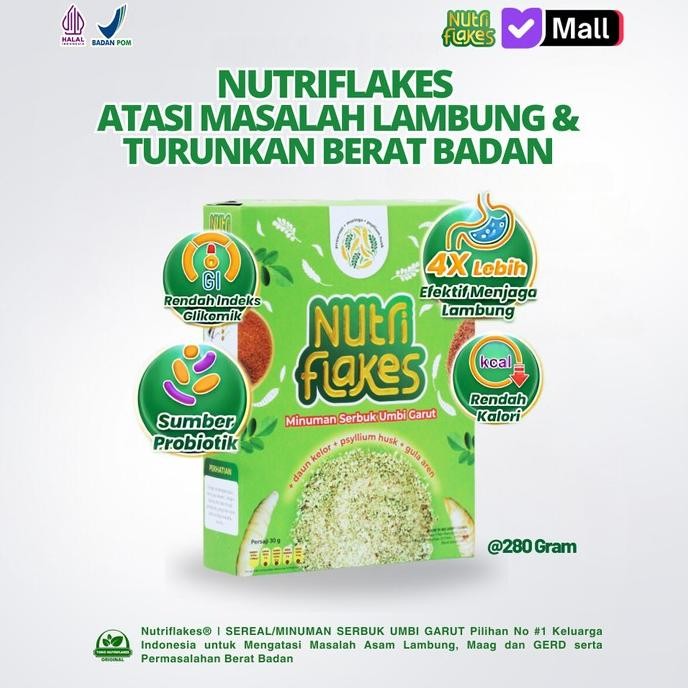 

(Good) Nutriflakes Sereal Umbi Garut Atasi Permasalahan Lambung