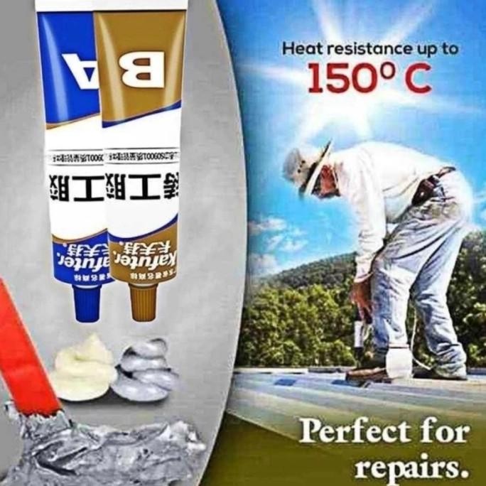 best produk] Lem AB epoxy metal glue penambal besi lem epoxy lem besi serbaguna