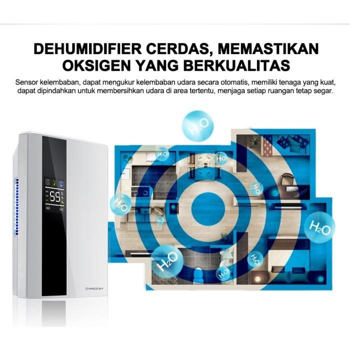 Dehumidifier 2,2L/Dehumidifier Cerdas Rumah/Dehumidifikasi Senyap/2,2 Original Dan Terpercaya