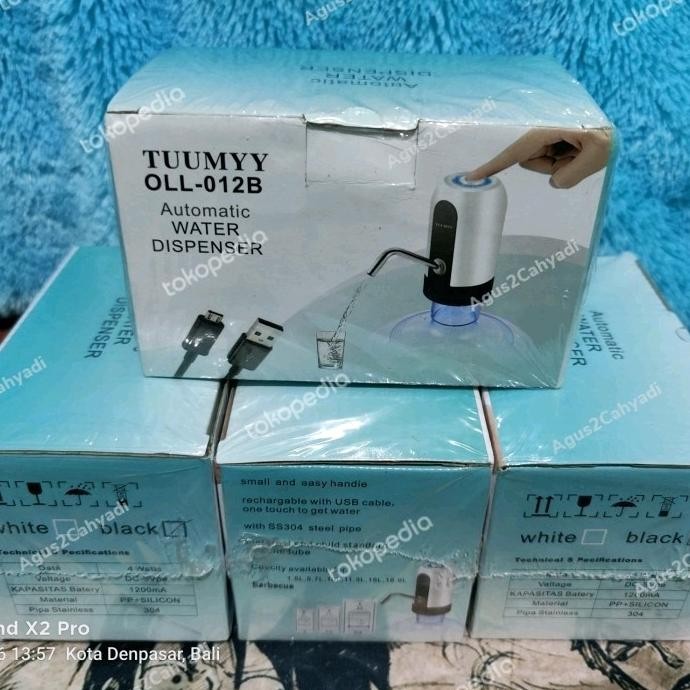 ~~~~~] Pompa Galon Elektrik Recharge Dispenser Air Galon Rechargeable TUMMY