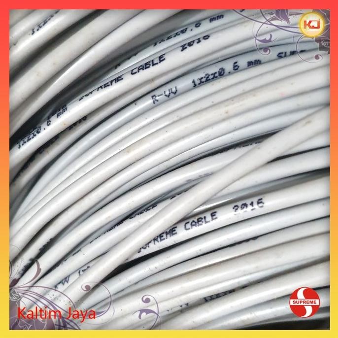 +%+%+%] Kabel Telepon/Telpon 1x2x0.6 Supreme isi 2 Per Meter/Meteran