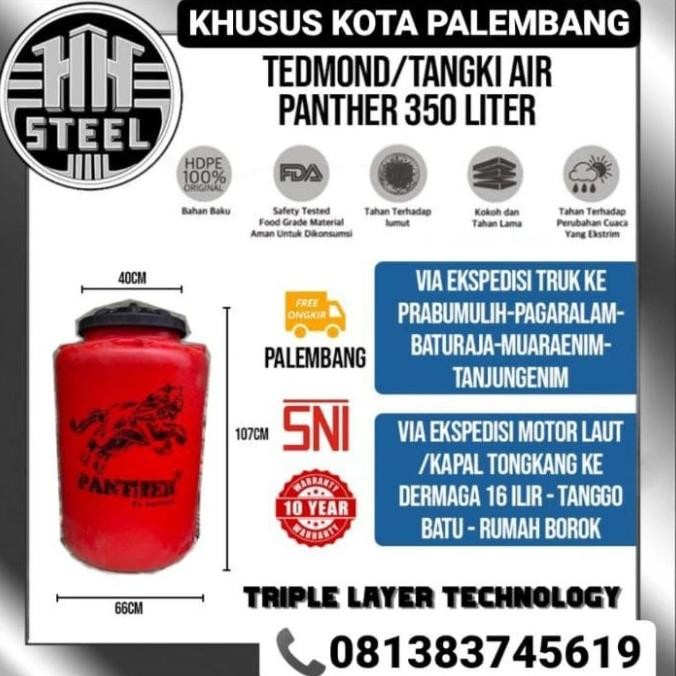 {{{{{{] Tangki Air / Tandon /Toren / Tedmon / Tedmond merk Panther 1200 Liter