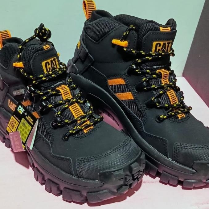 Sepatu Safety Caterpillar Invader Mid Vent Ct Black Import Original. New Stok