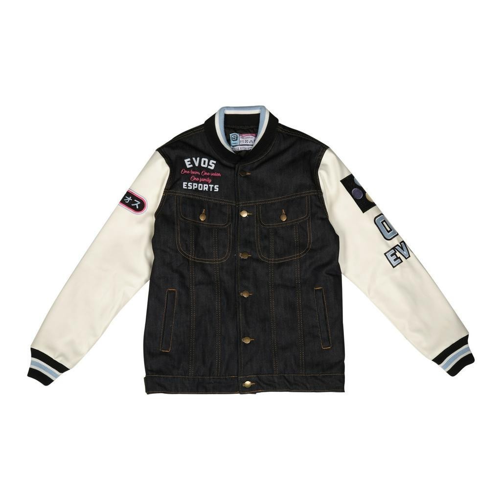 EVOS Roarcade Denim Varsity Jacket
