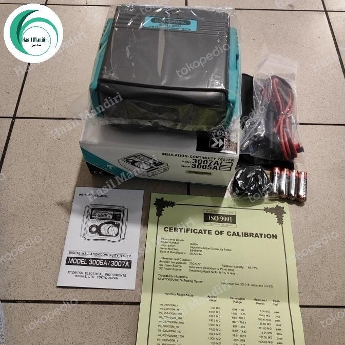Murah Kyoritsu 3005A Megger Digital Insulation Continuity Tester Megger