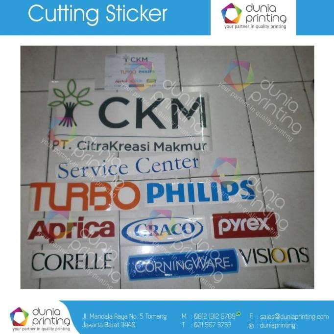 

Promo stiker vinyl outdoor lebar 50 cm + cutting + laminating COD