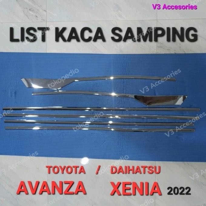 List Kaca Samping AVANZA/XENIA 2022 Chrome