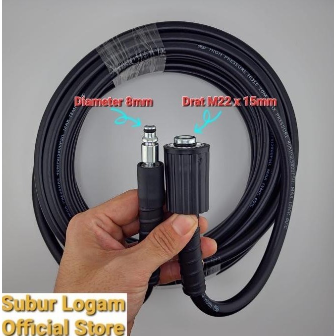 ] Selang Jet Cleaner (Alternatif) 5 Meter untuk Krisbow PHP 35E PHP 35 E