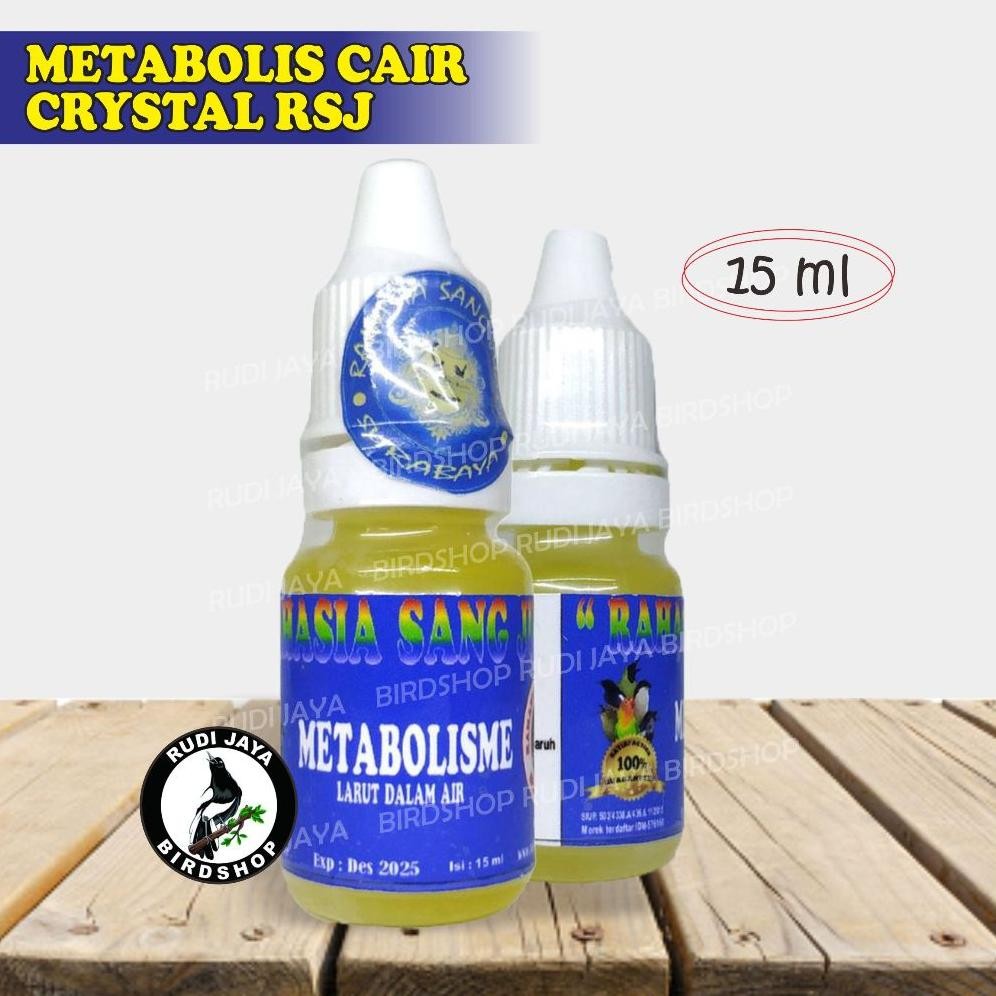 et-98 METABOLIS CAIR CRYSTAL RSJ VITAMIN PENGGACOR BURUNG KENARI KACER MURAI CUCAK HIJAU LOVEBIRD MU