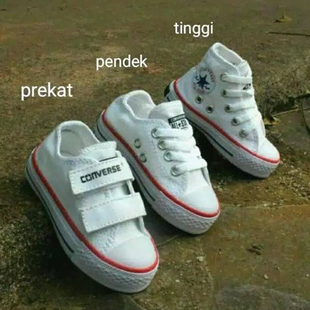 Sepatu Anak All Star Warna Putih Sepatu Anak Laki Laki Perempuan Usia Baby Tk Sd