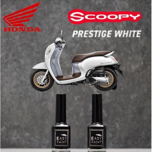 Cat Oles Prestige White Honda Scoopy Mutiara Putih kekuningan Doff Dof DISKON