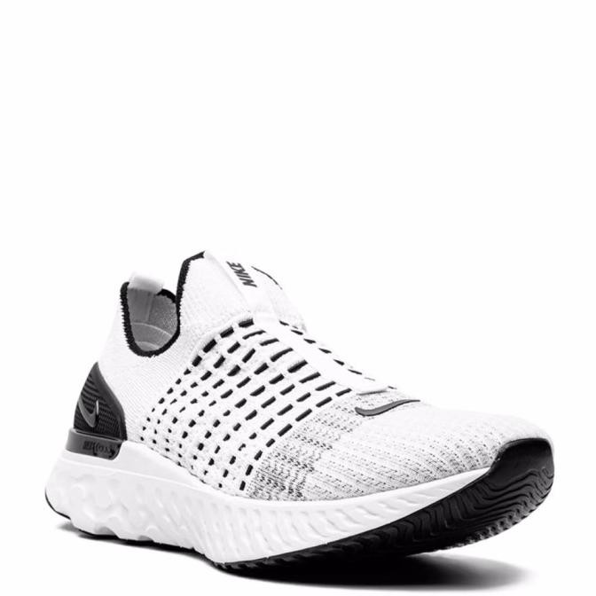 CJ0277-100 Sepatu Running Slip On Pria Original Nike React Phantom Run Flyknit 2 - True White